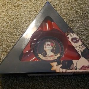 Cigar Ashtray Leather Rose